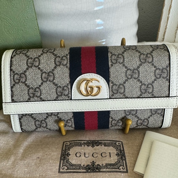 Gucci Monogram Web Ophidia Long Wallet - Picture 12 of 12